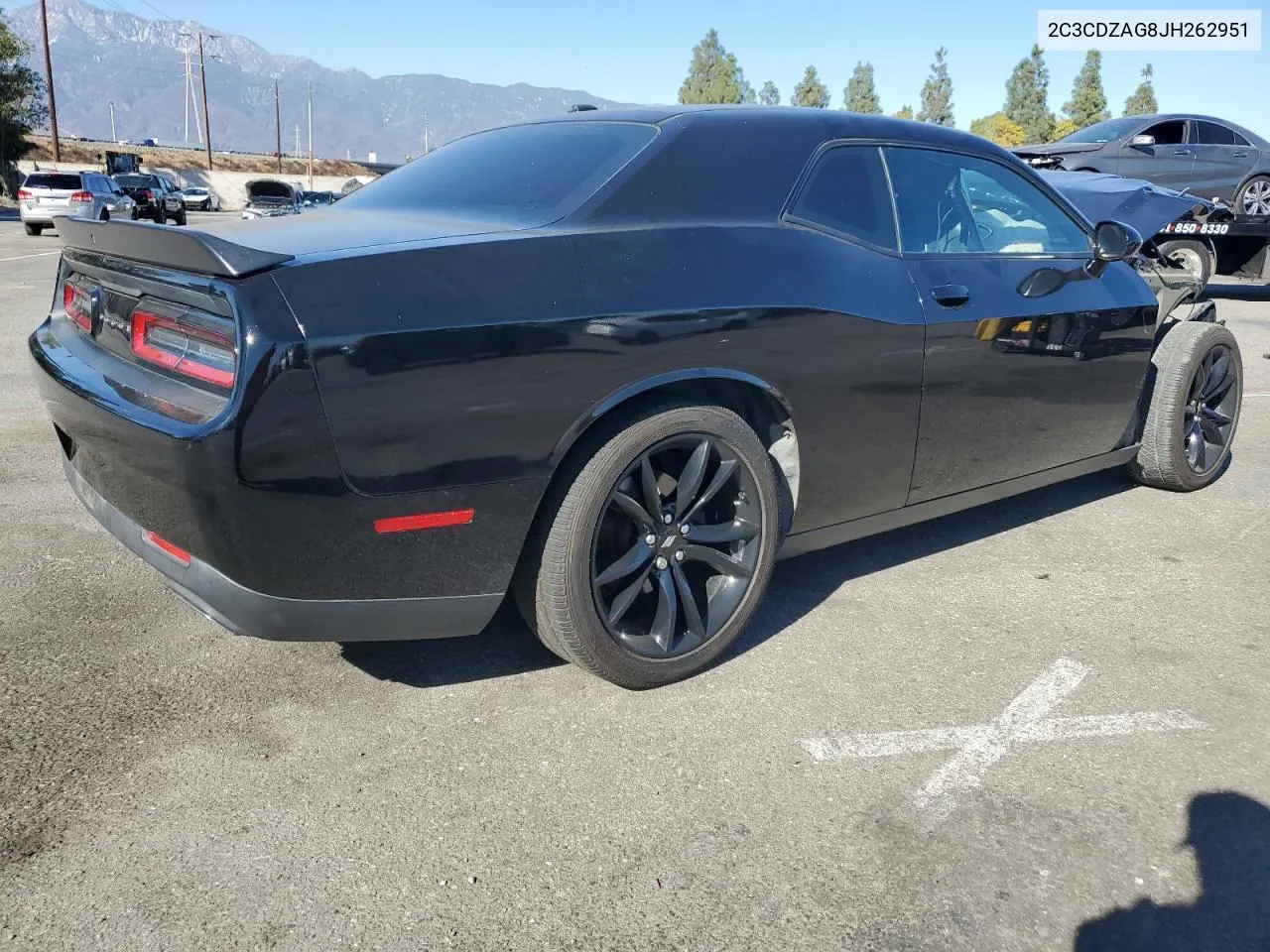 2018 Dodge Challenger Sxt VIN: 2C3CDZAG8JH262951 Lot: 77406004