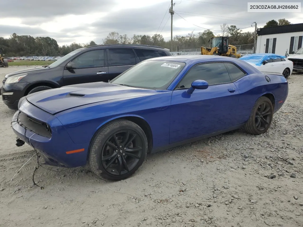 2018 Dodge Challenger Sxt VIN: 2C3CDZAG8JH286862 Lot: 77974684