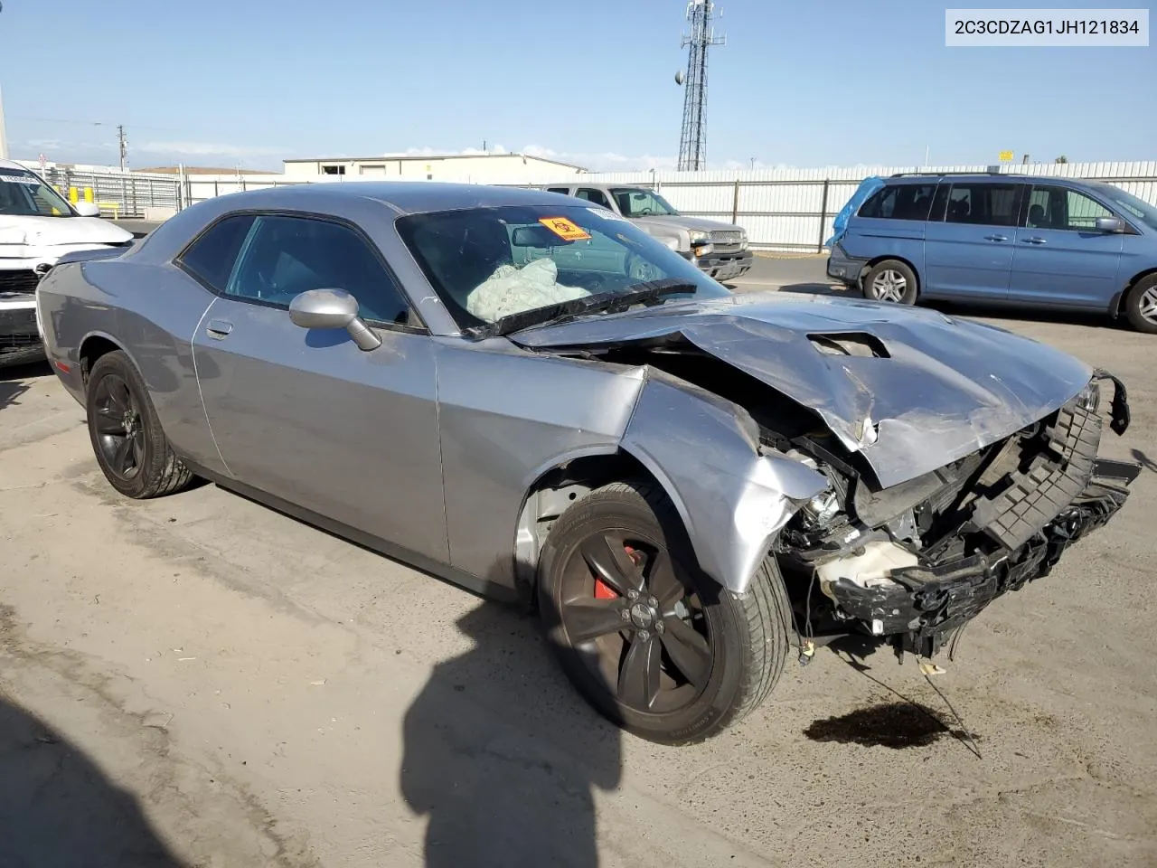 2018 Dodge Challenger Sxt VIN: 2C3CDZAG1JH121834 Lot: 78015654