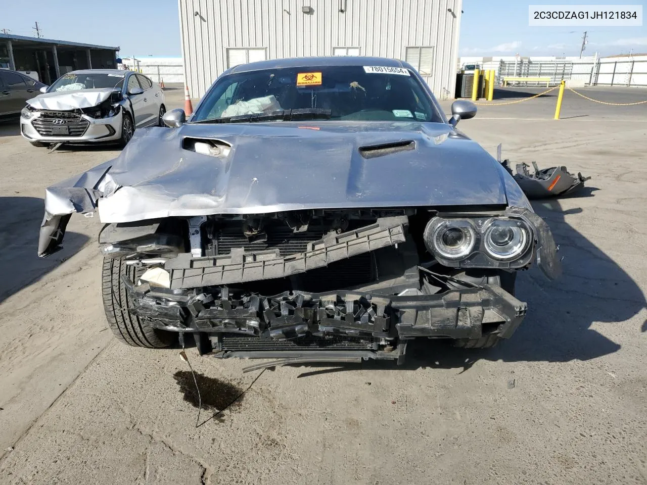 2018 Dodge Challenger Sxt VIN: 2C3CDZAG1JH121834 Lot: 78015654