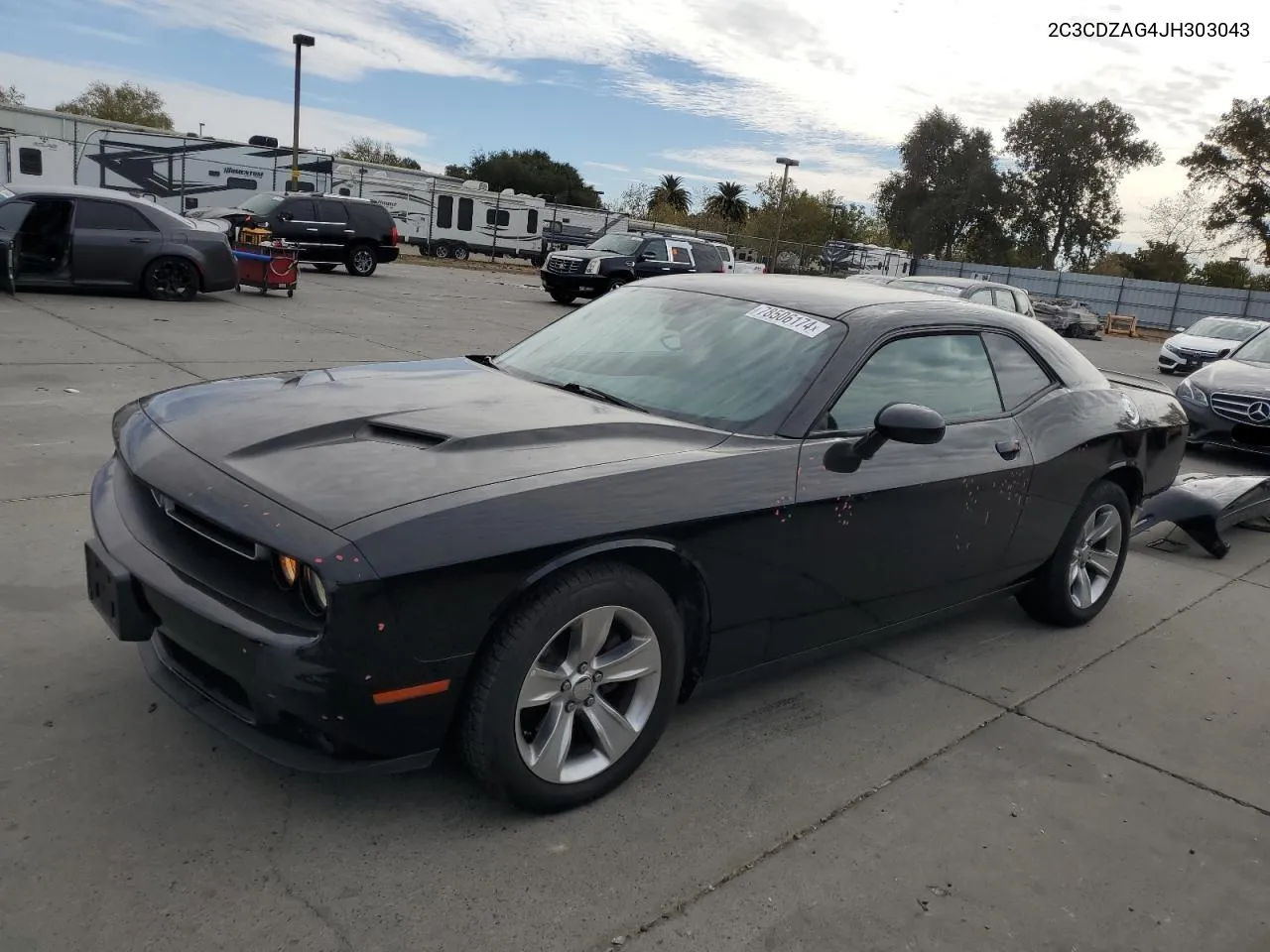 2018 Dodge Challenger Sxt VIN: 2C3CDZAG4JH303043 Lot: 78506174