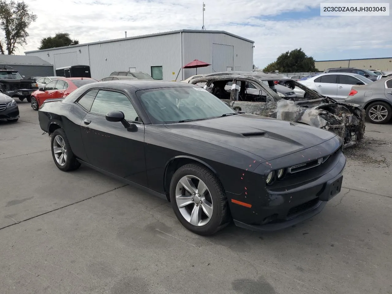 2018 Dodge Challenger Sxt VIN: 2C3CDZAG4JH303043 Lot: 78506174