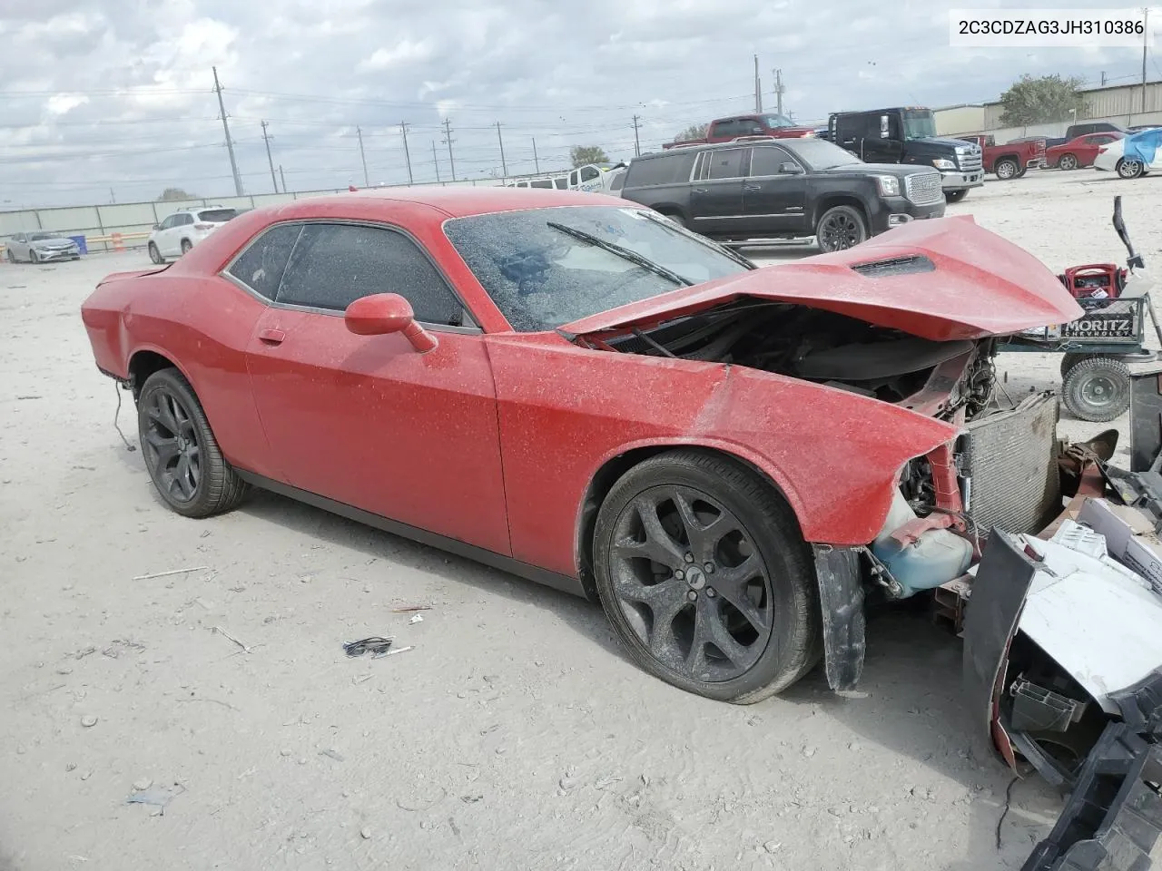 2018 Dodge Challenger Sxt VIN: 2C3CDZAG3JH310386 Lot: 78517714