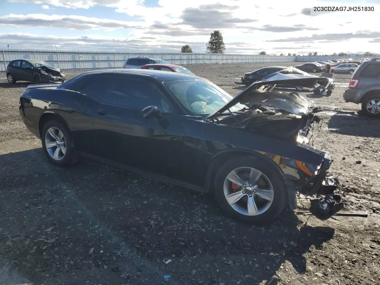 2018 Dodge Challenger Sxt VIN: 2C3CDZAG7JH251830 Lot: 79408064