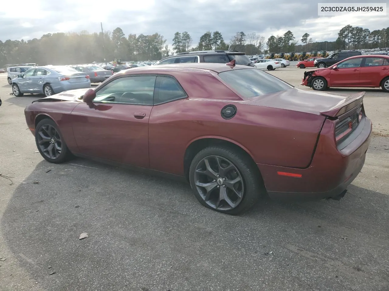 2018 Dodge Challenger Sxt VIN: 2C3CDZAG5JH259425 Lot: 79809484