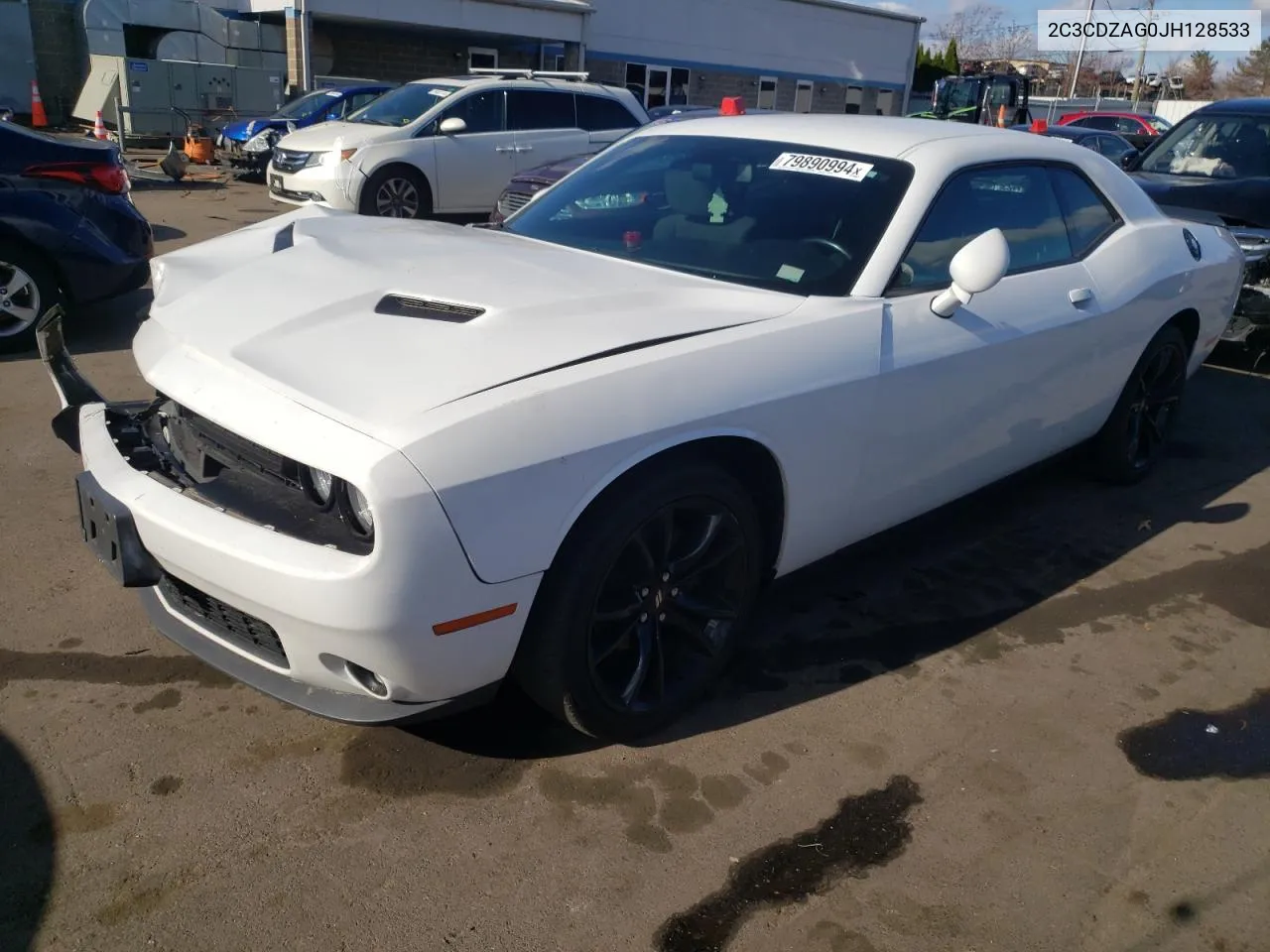 2018 Dodge Challenger Sxt VIN: 2C3CDZAG0JH128533 Lot: 79890994