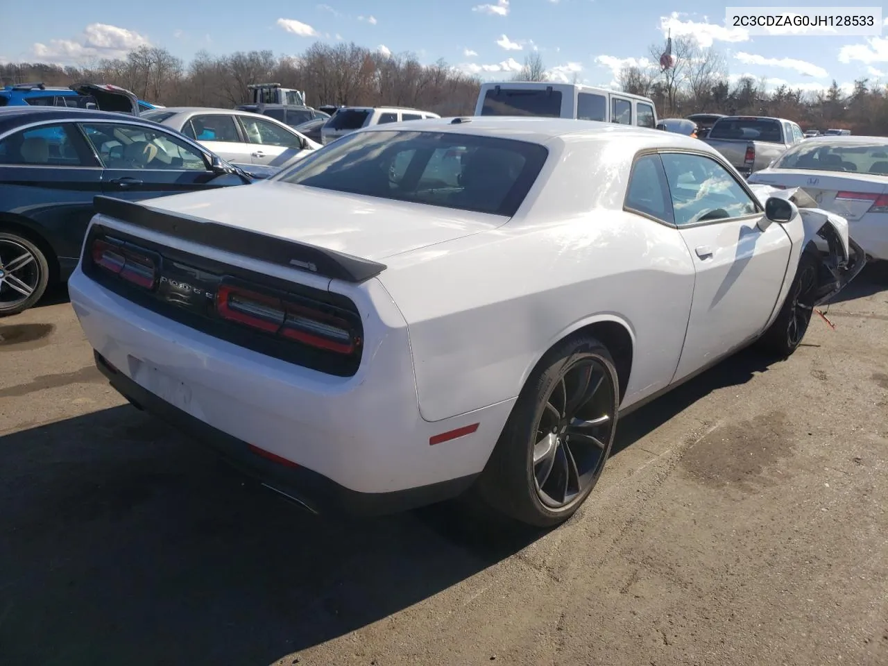 2018 Dodge Challenger Sxt VIN: 2C3CDZAG0JH128533 Lot: 79890994