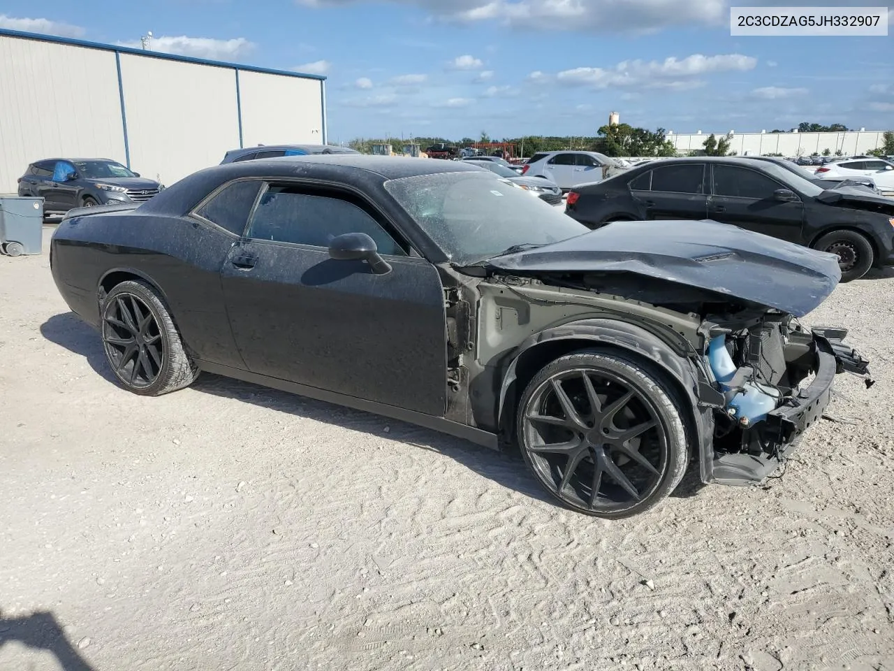 2018 Dodge Challenger Sxt VIN: 2C3CDZAG5JH332907 Lot: 79959814