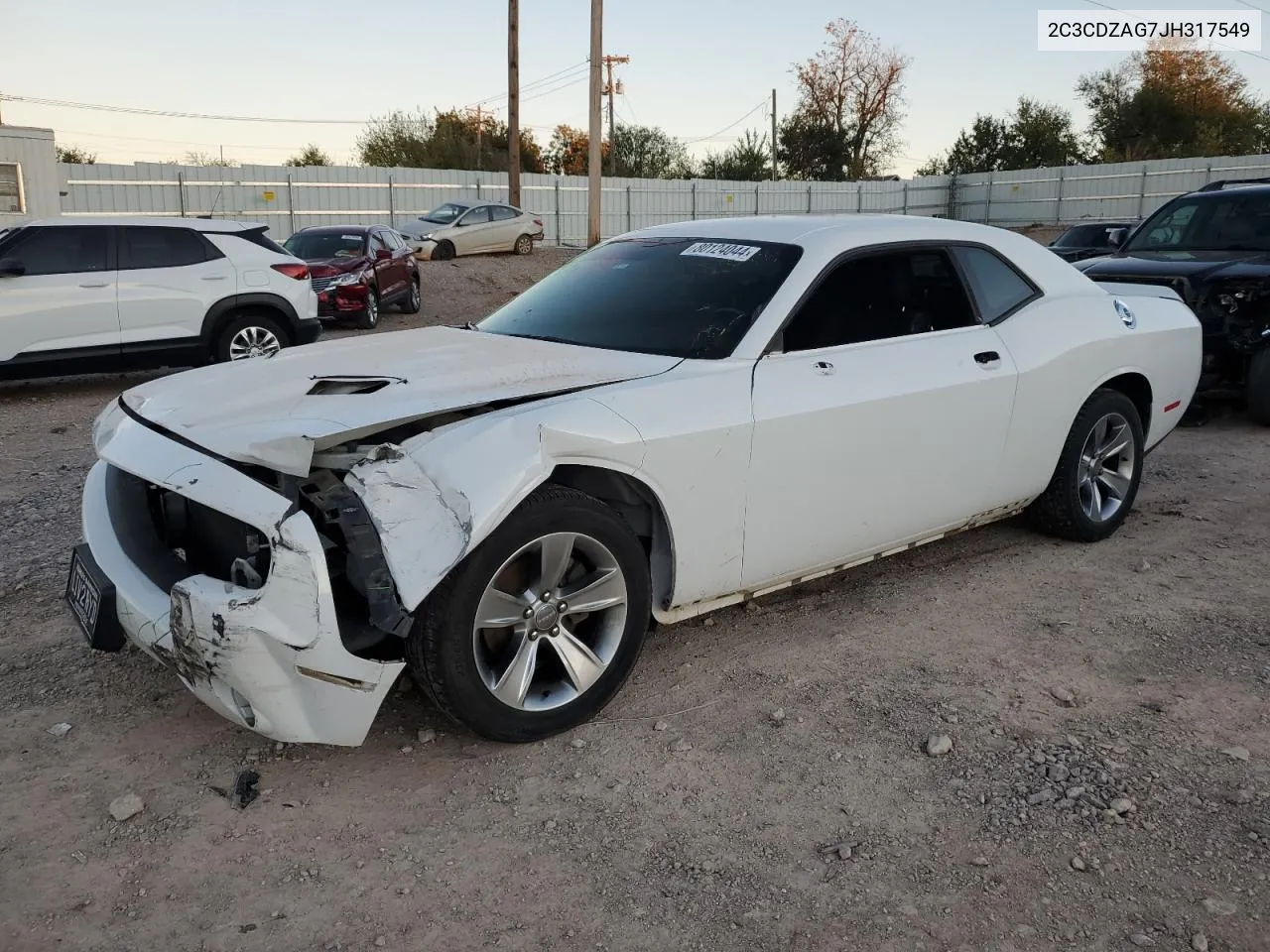 2018 Dodge Challenger Sxt VIN: 2C3CDZAG7JH317549 Lot: 80124044