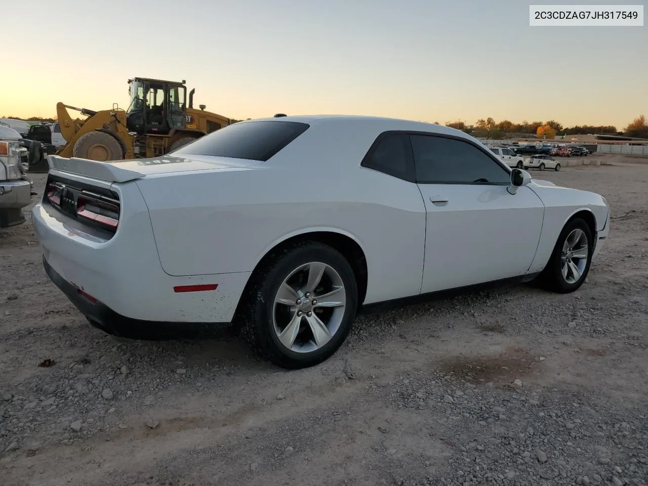 2018 Dodge Challenger Sxt VIN: 2C3CDZAG7JH317549 Lot: 80124044