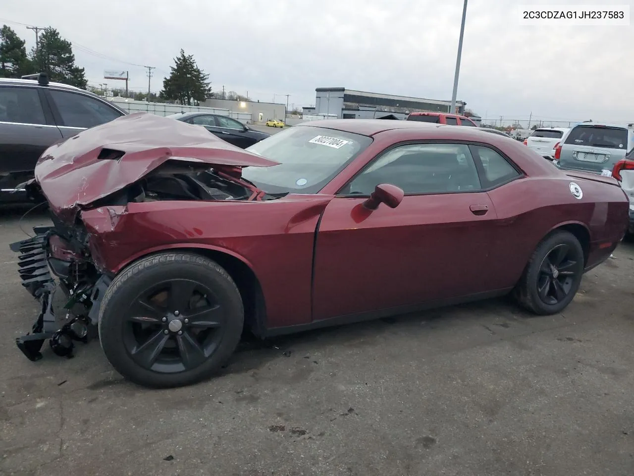 2018 Dodge Challenger Sxt VIN: 2C3CDZAG1JH237583 Lot: 80227004