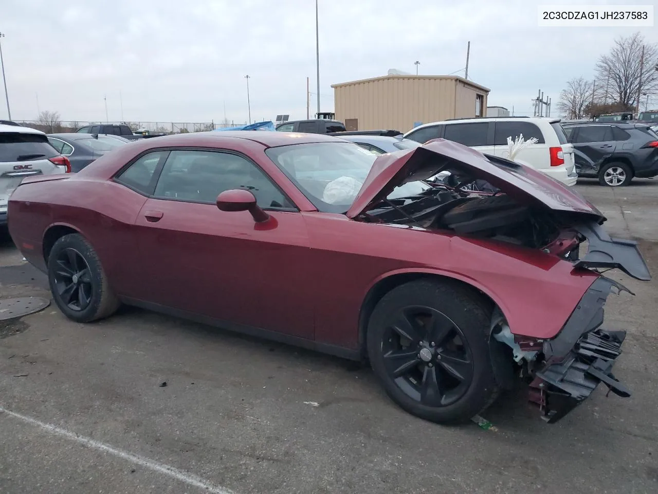 2018 Dodge Challenger Sxt VIN: 2C3CDZAG1JH237583 Lot: 80227004