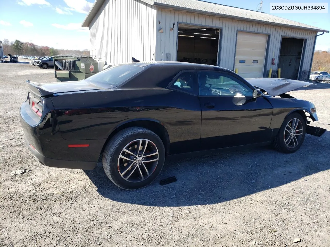 2018 Dodge Challenger Gt VIN: 2C3CDZGG0JH334894 Lot: 80307054