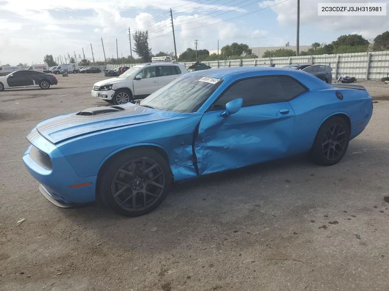 2018 Dodge Challenger R/T 392 VIN: 2C3CDZFJ3JH315981 Lot: 80697164