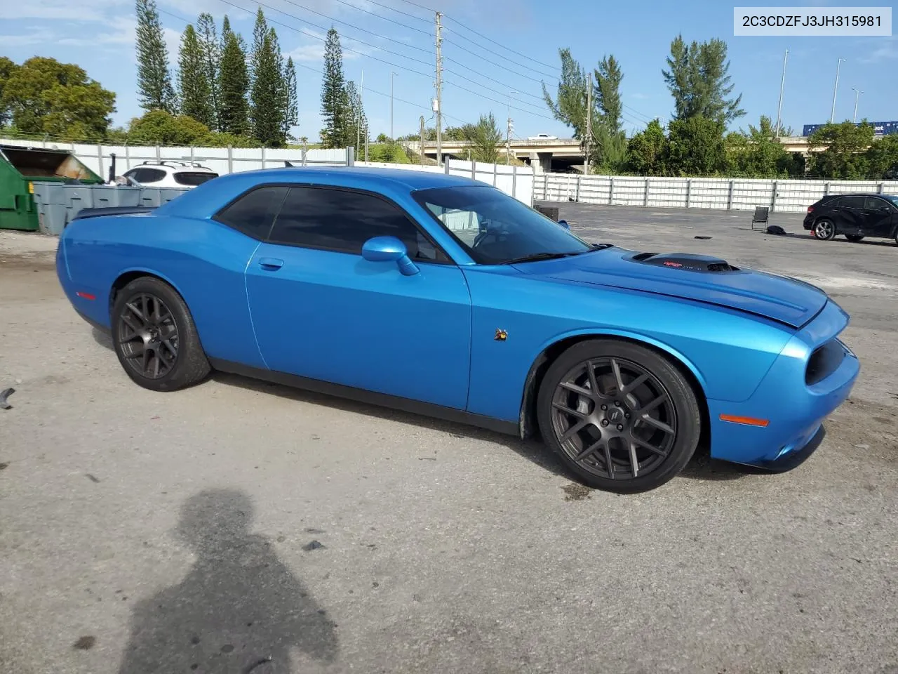 2018 Dodge Challenger R/T 392 VIN: 2C3CDZFJ3JH315981 Lot: 80697164