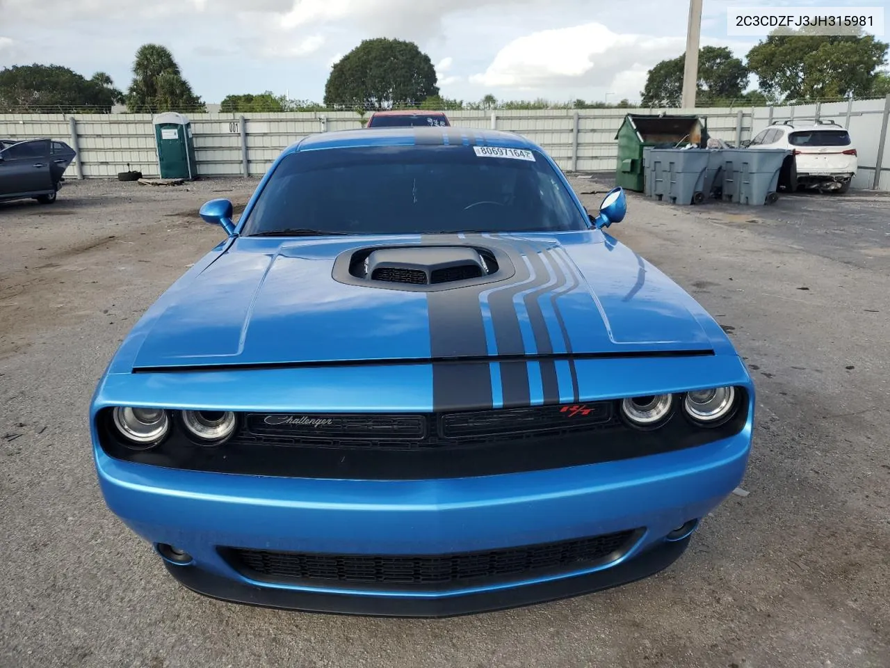 2018 Dodge Challenger R/T 392 VIN: 2C3CDZFJ3JH315981 Lot: 80697164