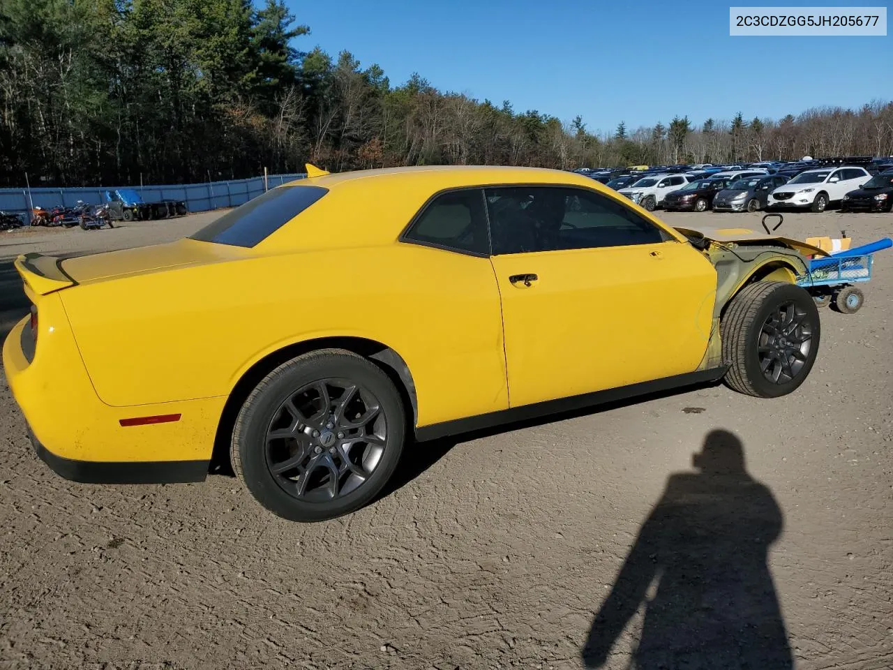 2018 Dodge Challenger Gt VIN: 2C3CDZGG5JH205677 Lot: 81018184