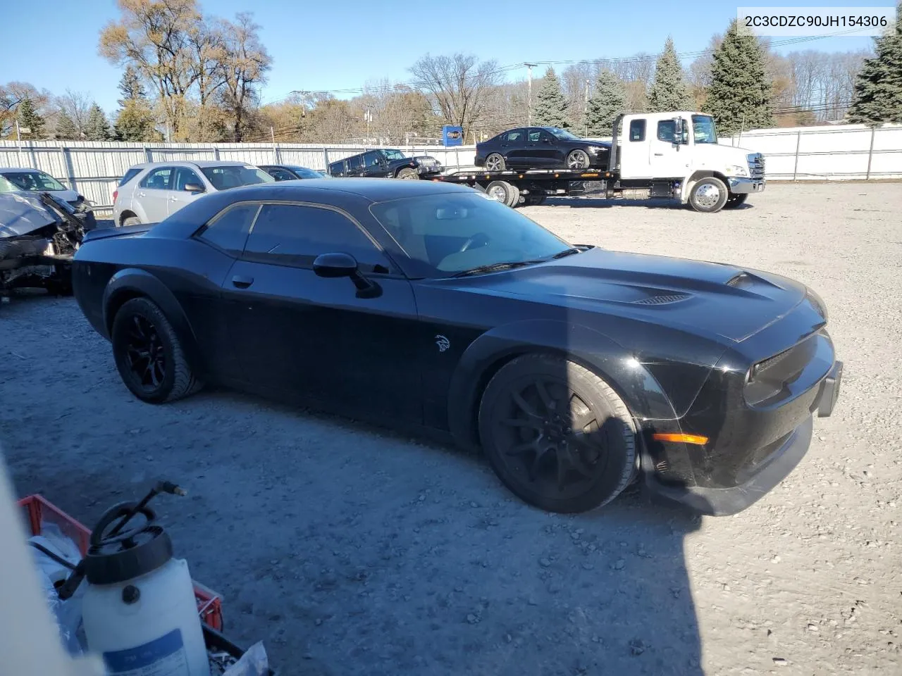 2018 Dodge Challenger Srt Hellcat VIN: 2C3CDZC90JH154306 Lot: 81230214