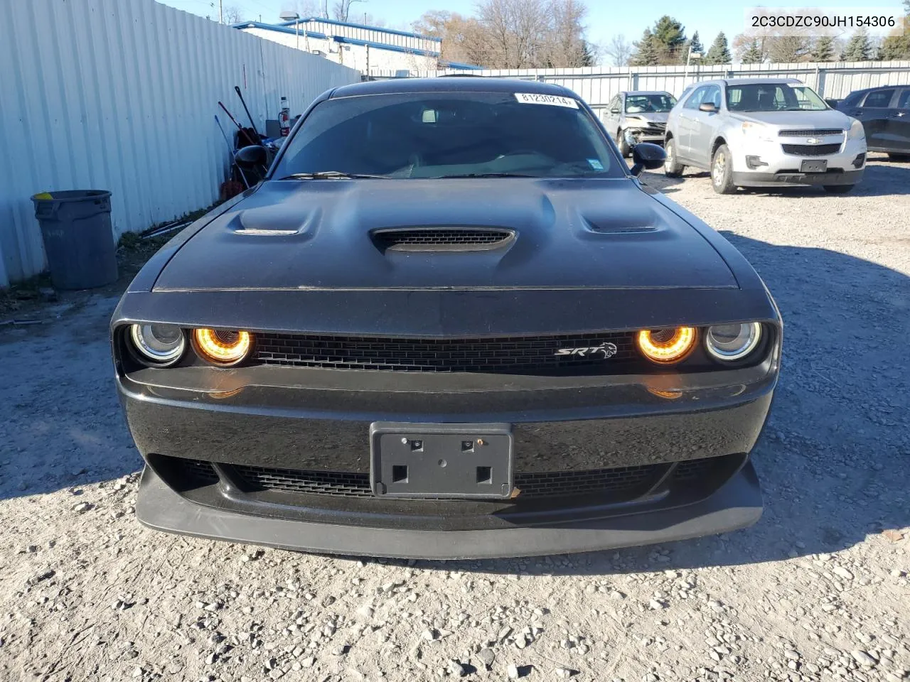 2018 Dodge Challenger Srt Hellcat VIN: 2C3CDZC90JH154306 Lot: 81230214