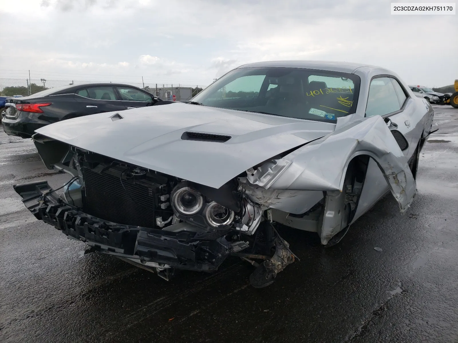 2019 Dodge Challenger Sxt VIN: 2C3CDZAG2KH751170 Lot: 40126831