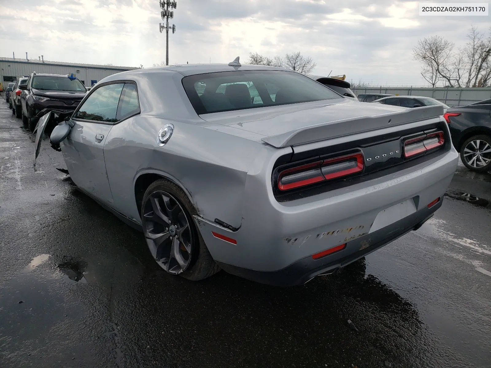 2019 Dodge Challenger Sxt VIN: 2C3CDZAG2KH751170 Lot: 40126831