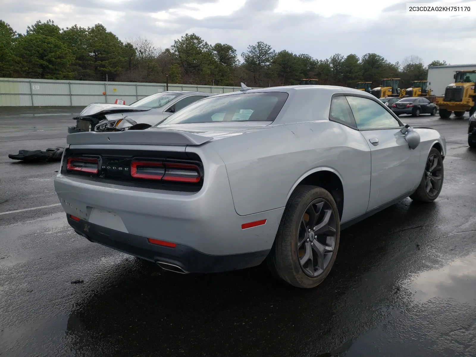 2019 Dodge Challenger Sxt VIN: 2C3CDZAG2KH751170 Lot: 40126831