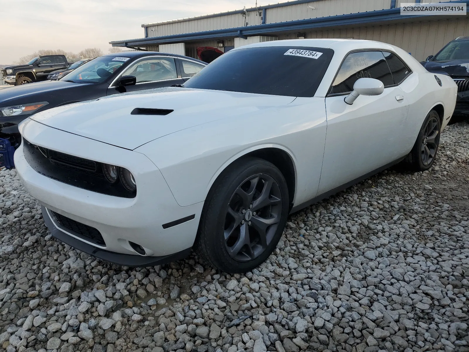 2019 Dodge Challenger Sxt VIN: 2C3CDZAG7KH574194 Lot: 43943784