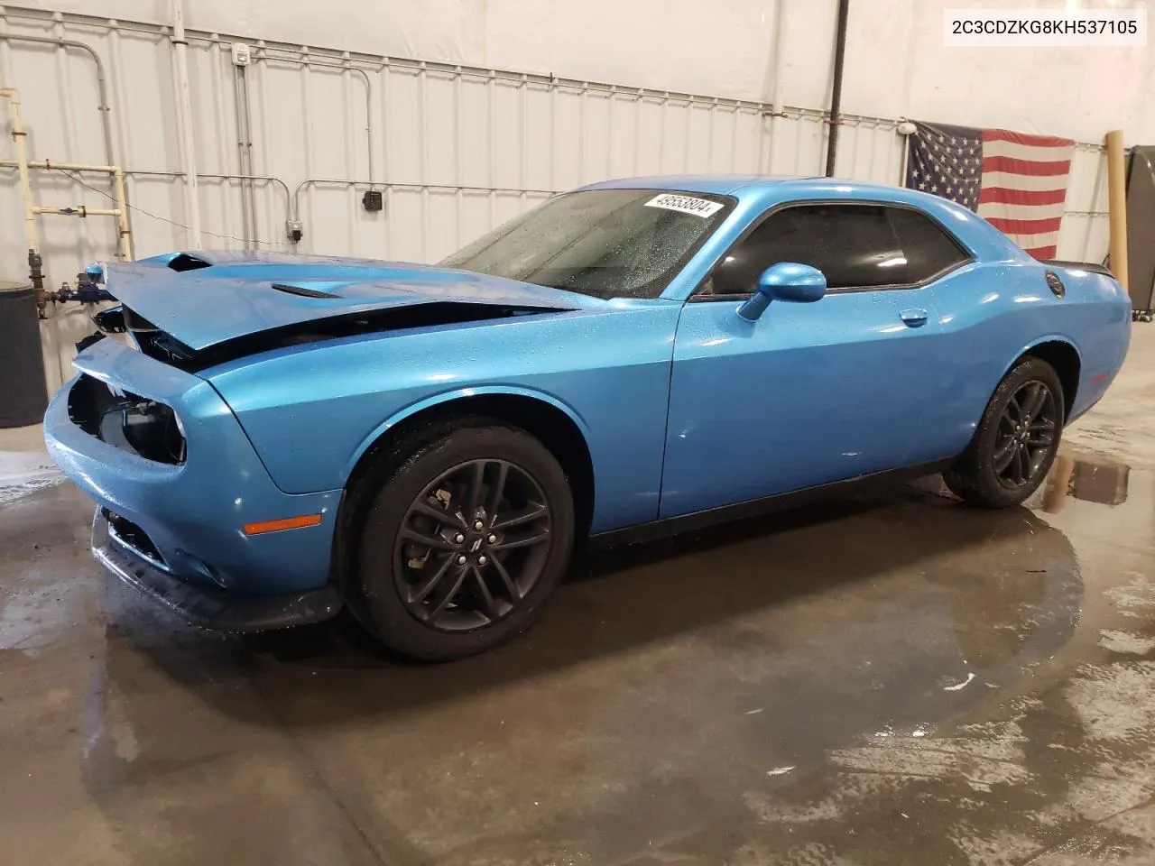 2019 Dodge Challenger Gt VIN: 2C3CDZKG8KH537105 Lot: 49553804