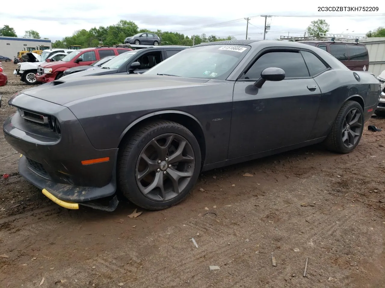 2019 Dodge Challenger VIN: 2C3CDZBT3KH752209 Lot: 51516684