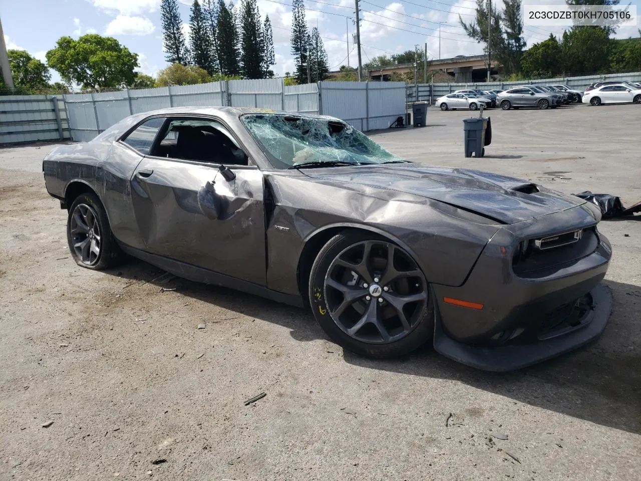 2019 Dodge Challenger R/T VIN: 2C3CDZBT0KH705106 Lot: 52699414