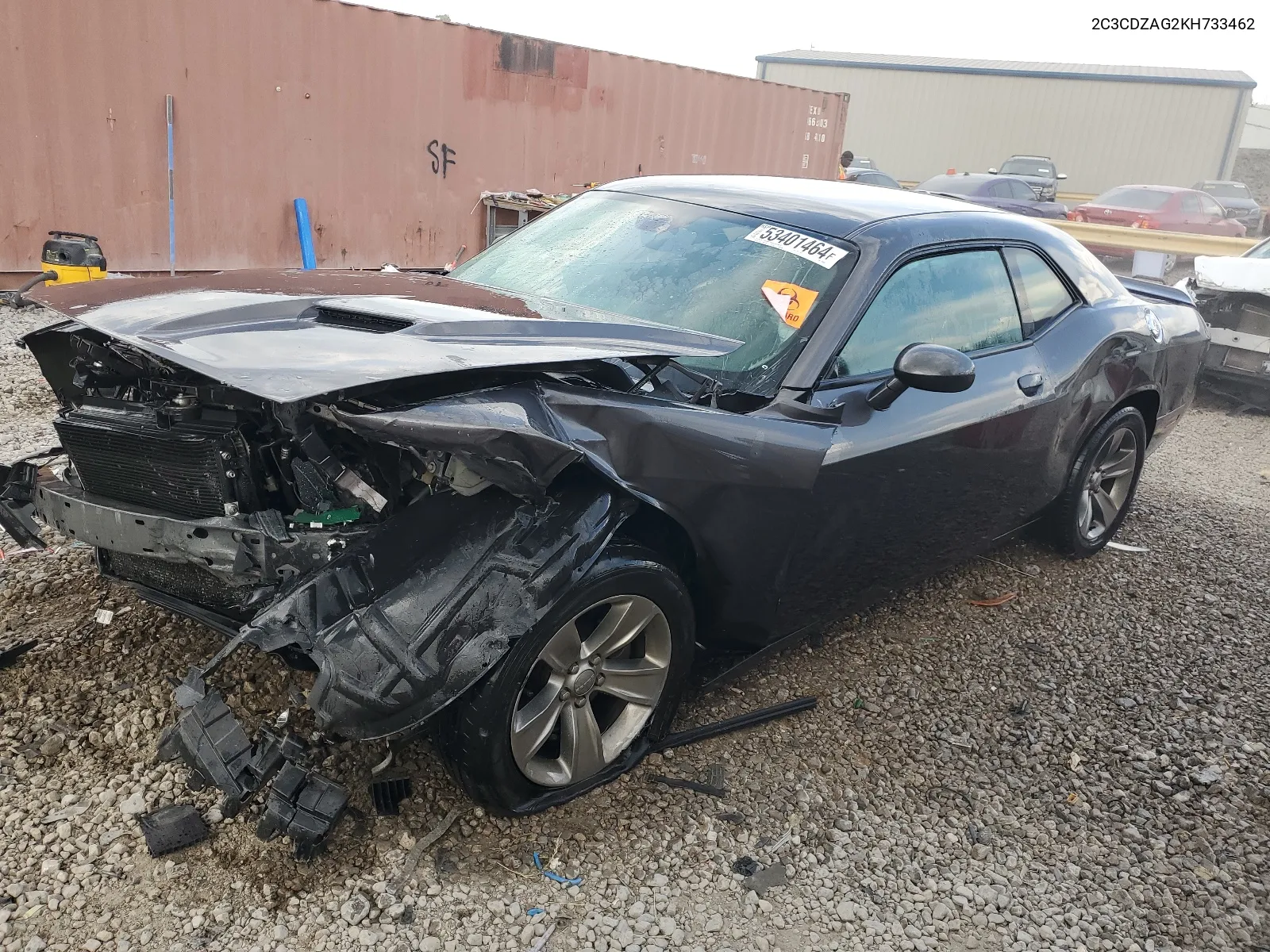 2C3CDZAG2KH733462 2019 Dodge Challenger Sxt