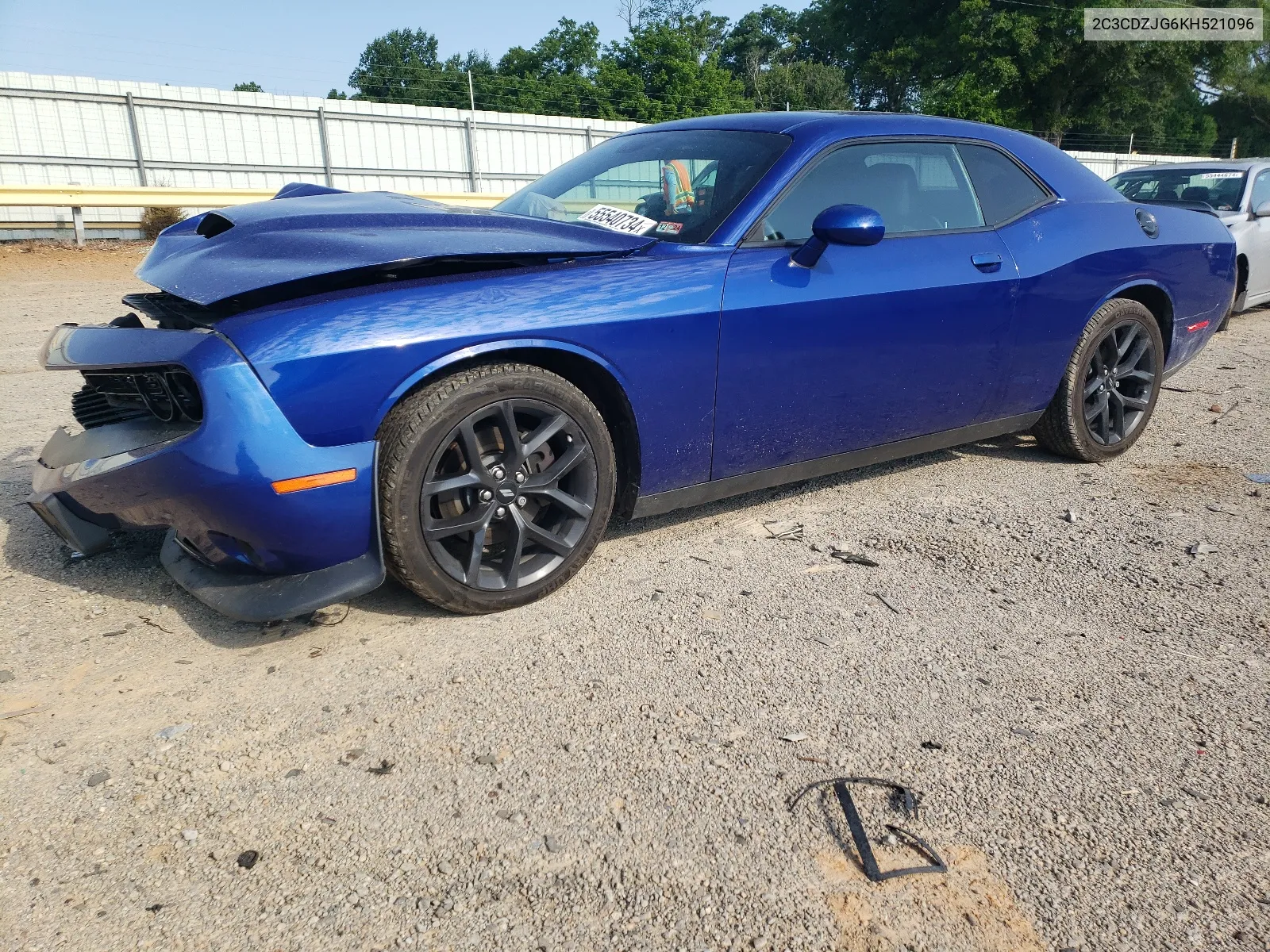 2019 Dodge Challenger Gt VIN: 2C3CDZJG6KH521096 Lot: 55540734