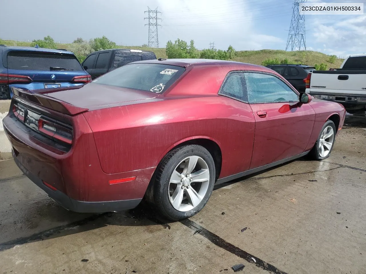 2C3CDZAG1KH500334 2019 Dodge Challenger Sxt