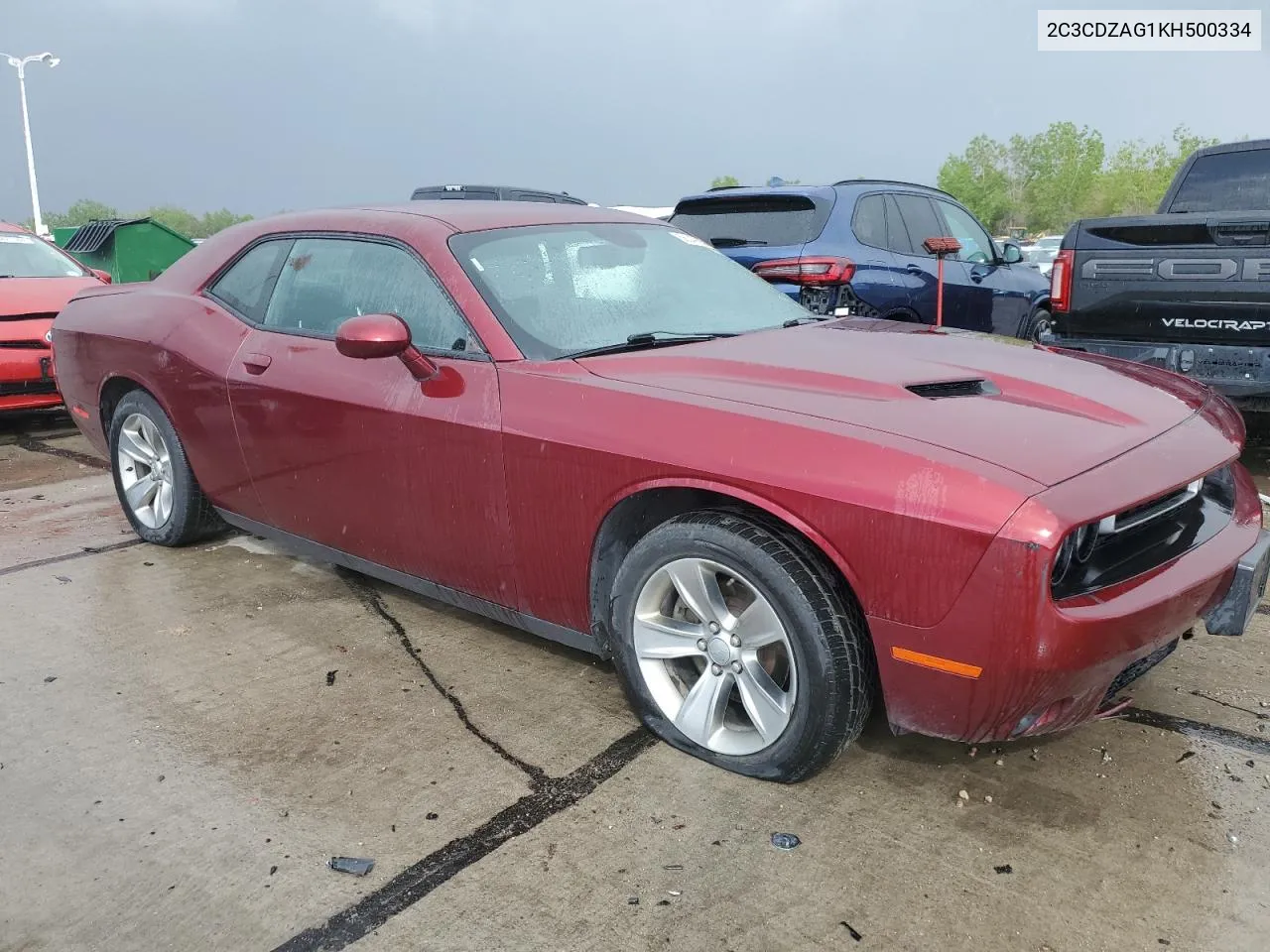 2019 Dodge Challenger Sxt VIN: 2C3CDZAG1KH500334 Lot: 56040694