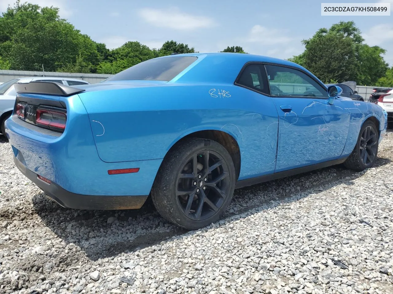 2019 Dodge Challenger Sxt VIN: 2C3CDZAG7KH508499 Lot: 56064224