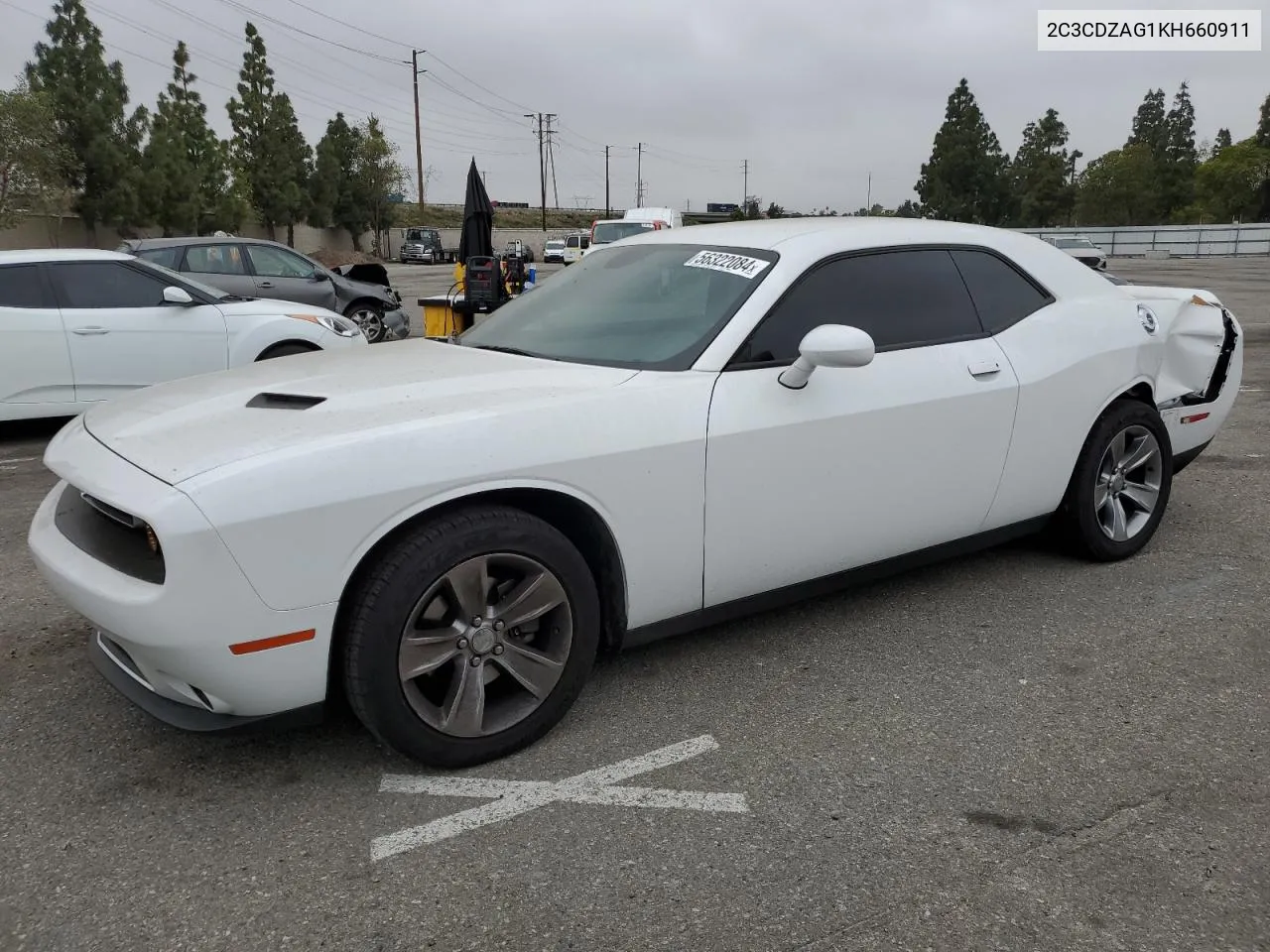 2019 Dodge Challenger Sxt VIN: 2C3CDZAG1KH660911 Lot: 56322084