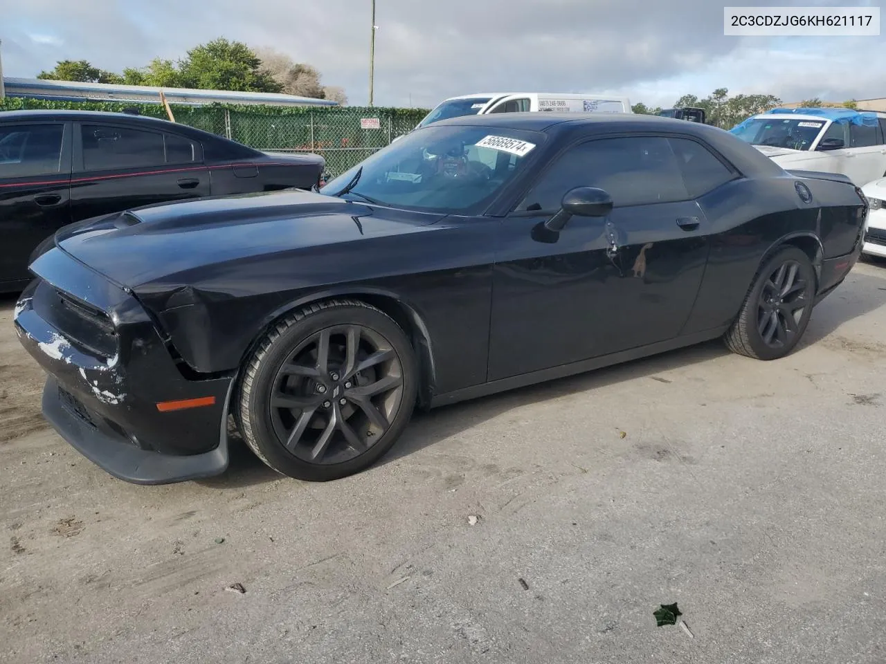 2019 Dodge Challenger Gt VIN: 2C3CDZJG6KH621117 Lot: 56669574