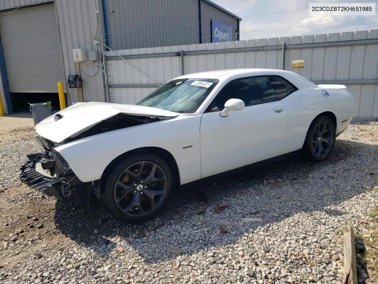 2019 Dodge Challenger R/T VIN: 2C3CDZBT2KH651985 Lot: 58412954