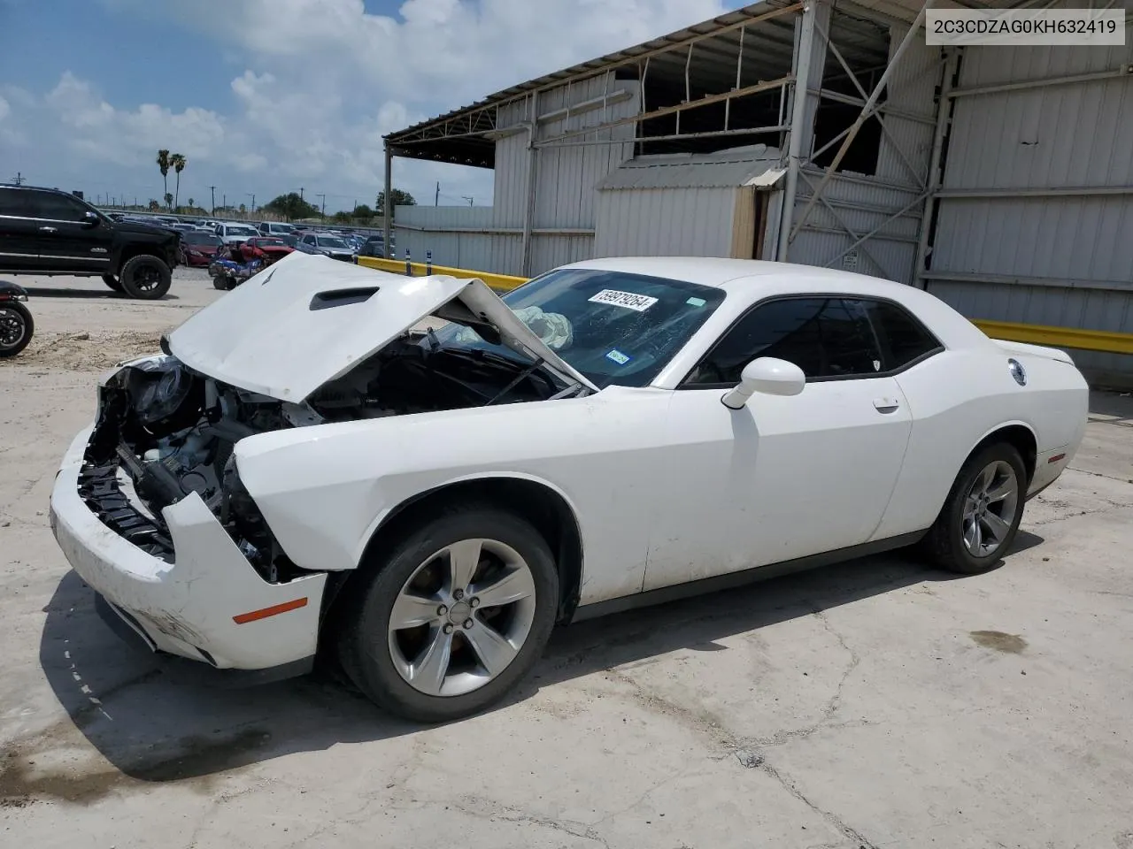 2019 Dodge Challenger Sxt VIN: 2C3CDZAG0KH632419 Lot: 59979264