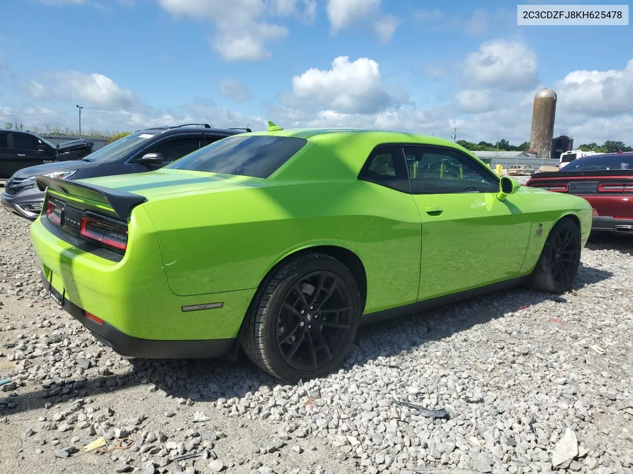 2019 Dodge Challenger R/T Scat Pack VIN: 2C3CDZFJ8KH625478 Lot: 59983404