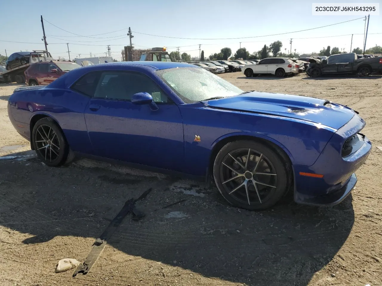 2019 Dodge Challenger R/T Scat Pack VIN: 2C3CDZFJ6KH543295 Lot: 60744464