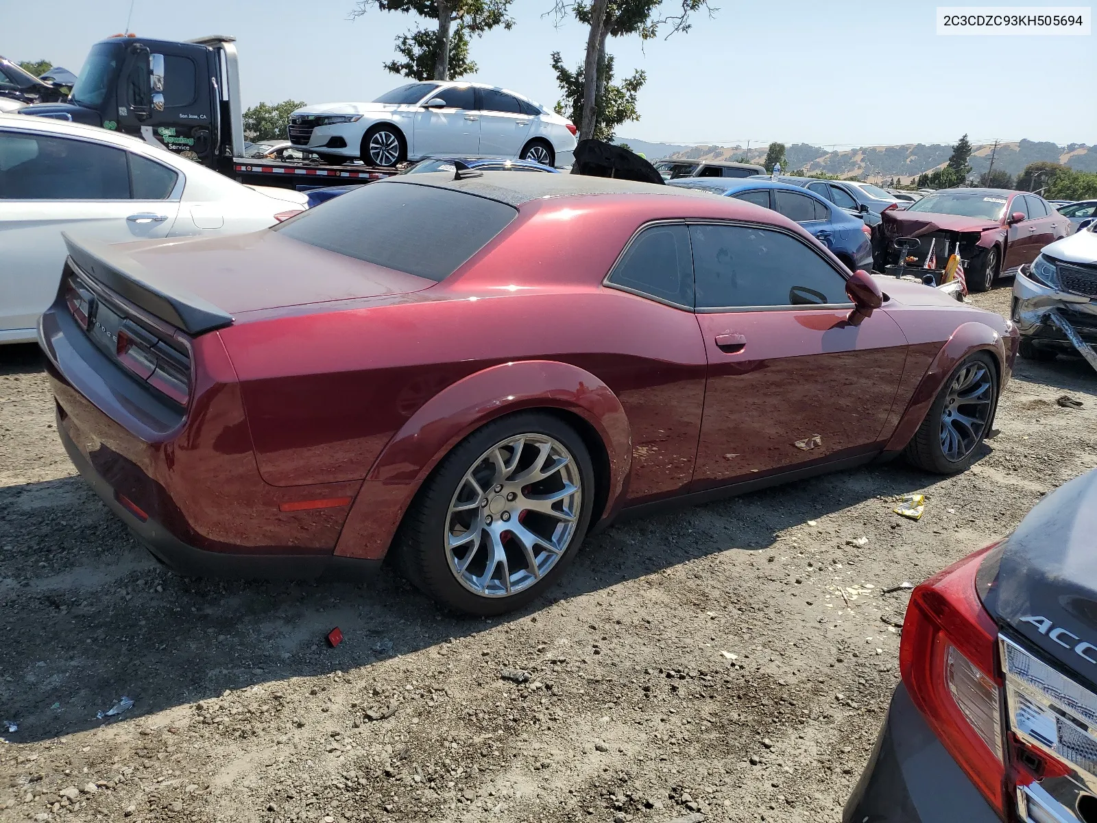 2019 Dodge Challenger Srt Hellcat VIN: 2C3CDZC93KH505694 Lot: 62637604