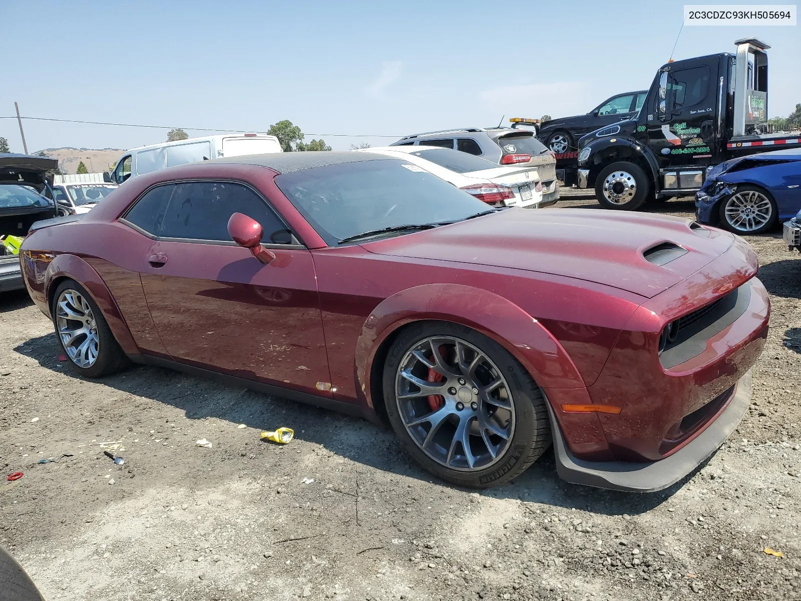 2019 Dodge Challenger Srt Hellcat VIN: 2C3CDZC93KH505694 Lot: 62637604