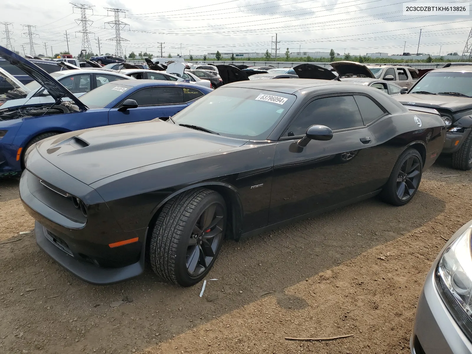 2019 Dodge Challenger R/T VIN: 2C3CDZBT1KH613826 Lot: 63796094