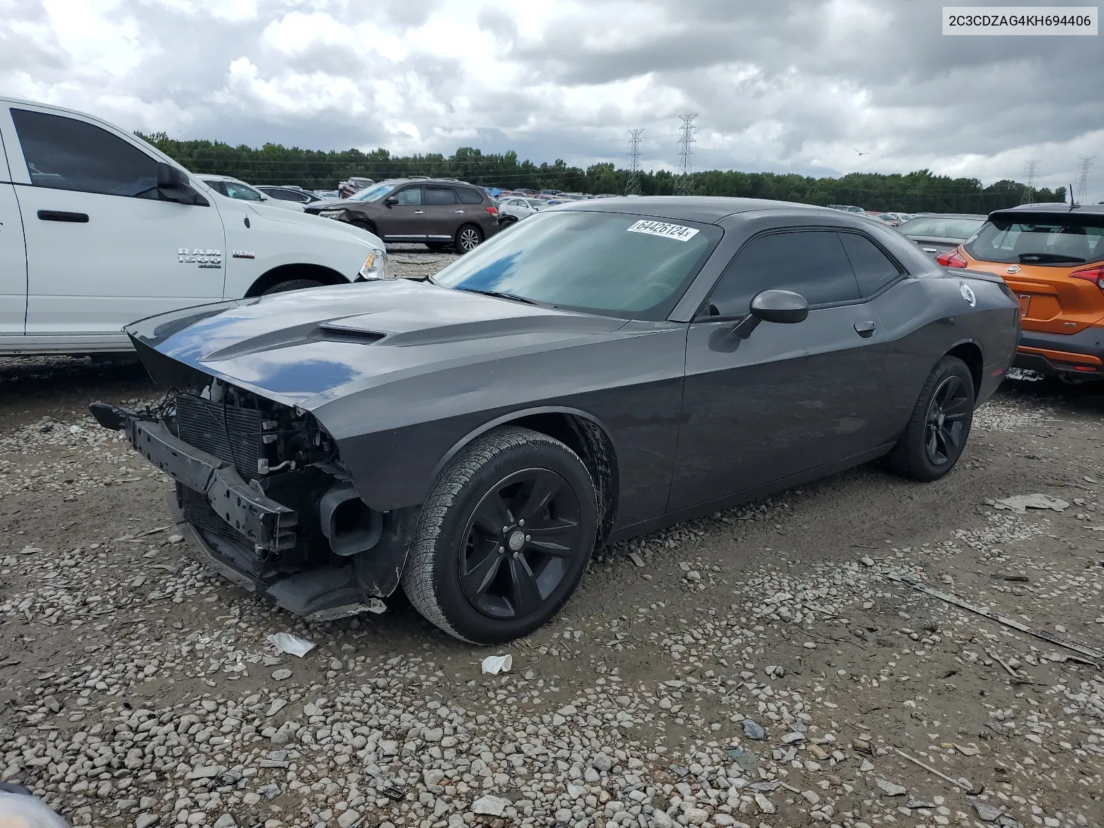 2019 Dodge Challenger Sxt VIN: 2C3CDZAG4KH694406 Lot: 64426124