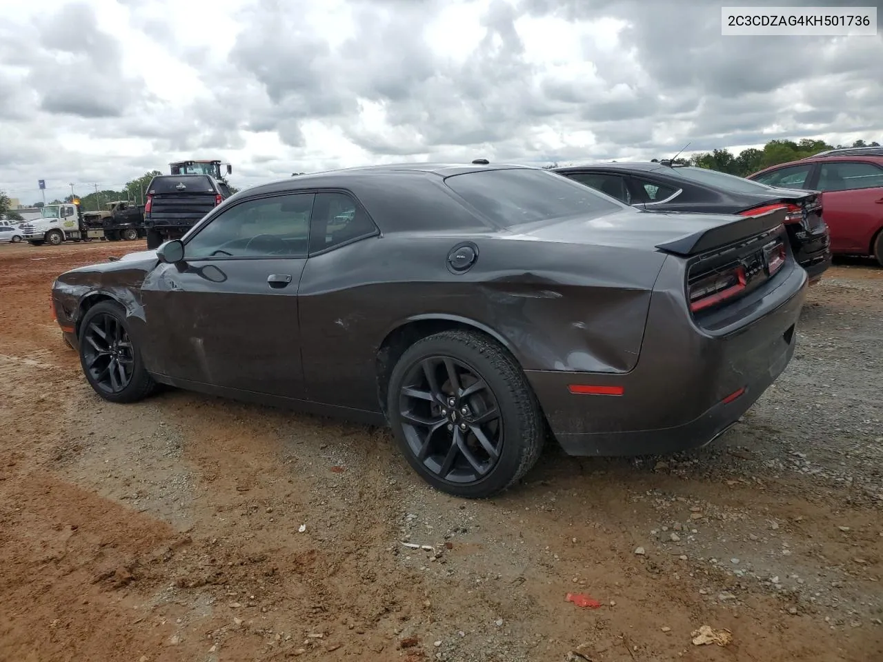 2019 Dodge Challenger Sxt VIN: 2C3CDZAG4KH501736 Lot: 64748824