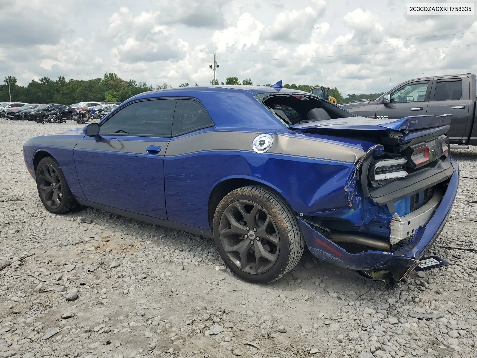 2019 Dodge Challenger Sxt VIN: 2C3CDZAGXKH758335 Lot: 65416104