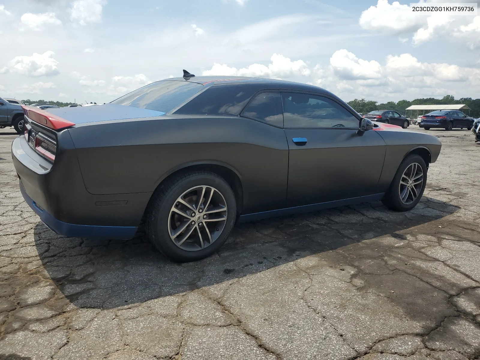 2019 Dodge Challenger Sxt VIN: 2C3CDZGG1KH759736 Lot: 65568594