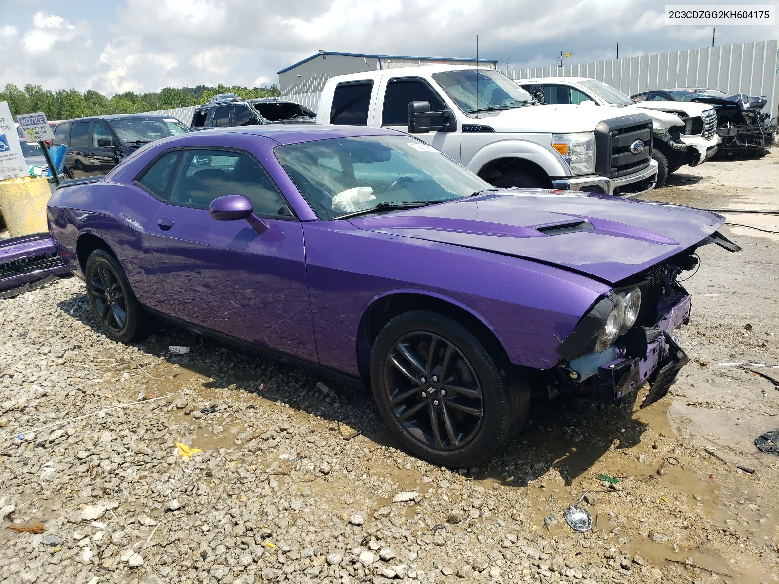 2019 Dodge Challenger Sxt VIN: 2C3CDZGG2KH604175 Lot: 65634944