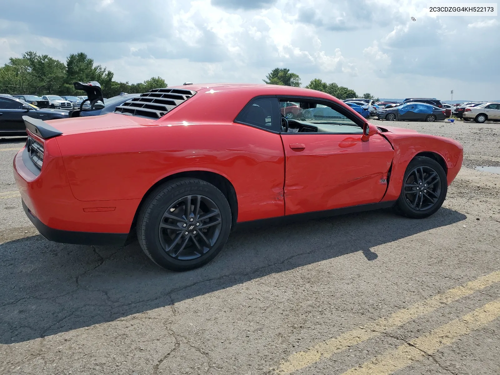 2019 Dodge Challenger Sxt VIN: 2C3CDZGG4KH522173 Lot: 65908284